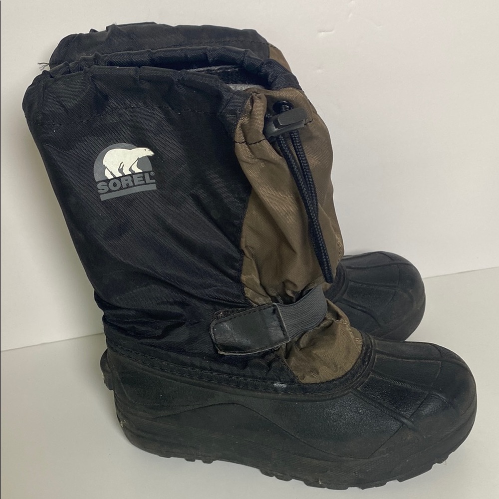 Sorel Snow Otter womens Black Insulated Winter Pull On Boots‎ Size 2